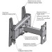 Charmount Кронштейн Charmount TV02T-R2 White
