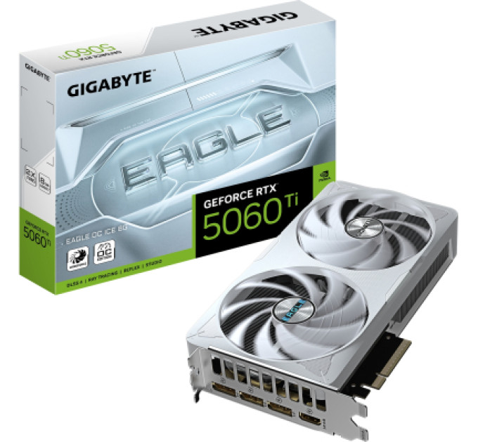 GIGABYTE Відеокарта GIGABYTE GeForce RTX5060Ti 8Gb EAGLE OC ICE (GV-N506TEAGLEOC ICE-8GD)