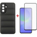 Dengos Чохол до мобільного телефона Dengos Kit Samsung Galaxy A36 5G Soft + glass (Black) (DG-KM-140)