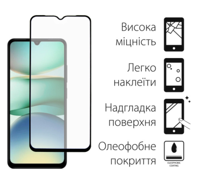 Dengos Скло захисне Dengos Full Glue Xiaomi Redmi A5 (black) (TGFG-399)