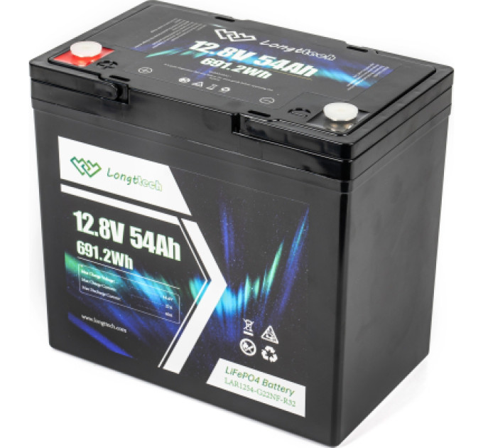 Longttech Батарея LiFePo4 Longttech 12.8V - 54Ah (LAR1254-G22NF-R32)