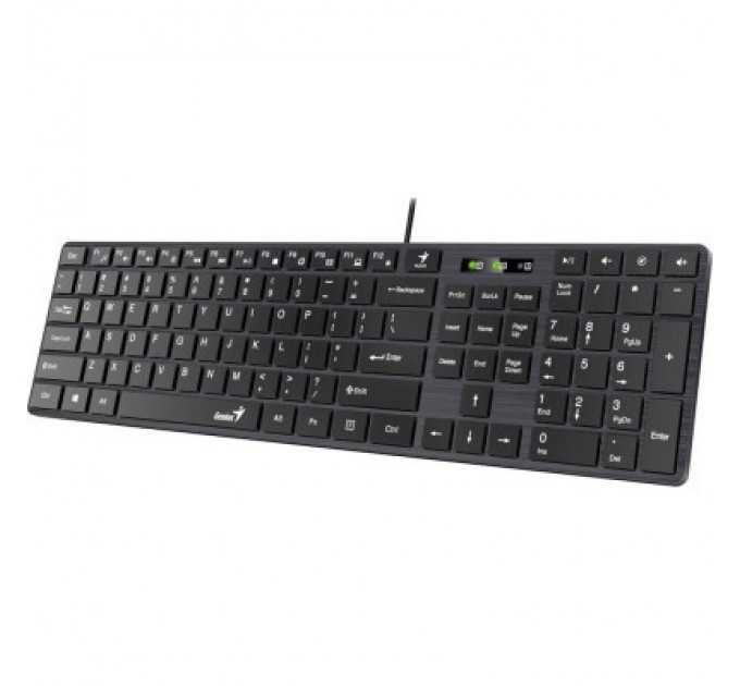Genius Клавіатура Genius SlimStar 126 USB Black Ukr (31310017407)