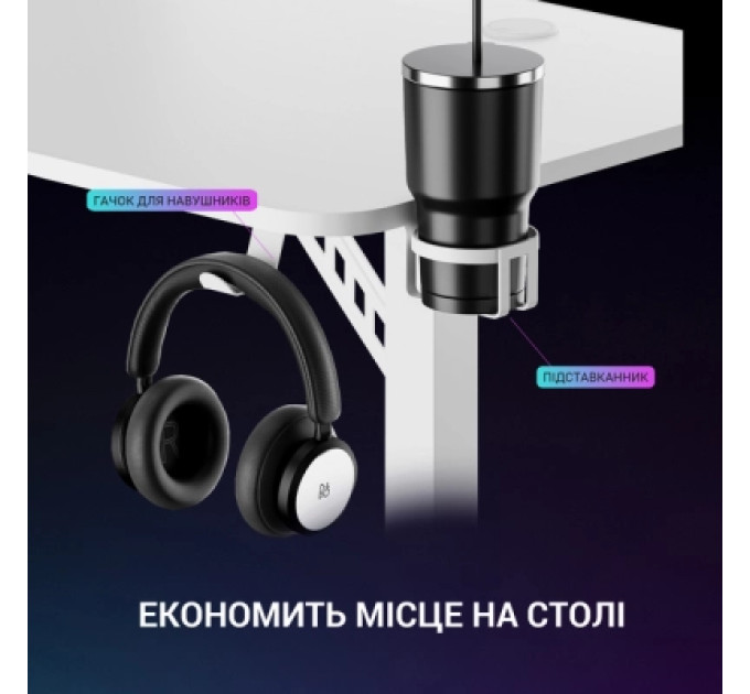 GamePro Комп'ютерний стіл GamePro GDC216W White (GDC216W)