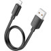 HOCO Дата кабель USB 2.0 AM to Lightning 0.25m Hyper X96 black HOCO (6942007609388)