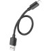 HOCO Дата кабель USB 2.0 AM to Lightning 0.25m Hyper X96 black HOCO (6942007609388)