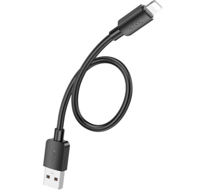 HOCO Дата кабель USB 2.0 AM to Lightning 0.25m Hyper X96 black HOCO (6942007609388)
