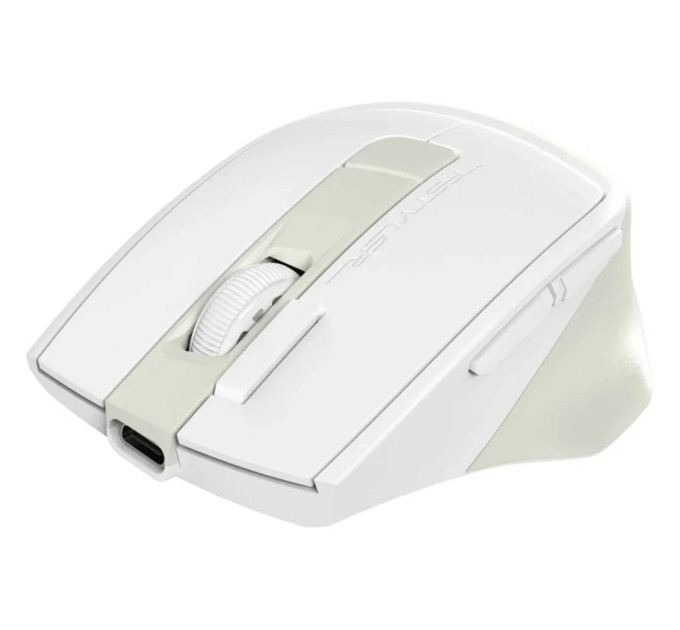 A4Tech Миша бездротова A4Tech Fstyler FB45CS Air2 (Cream Beige), колір білий+бежевий
