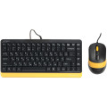 A4Tech A4Tech Fstyler F1110, комплект дротовий клавіатура з мишою, USB, сірий чорно-жовтий