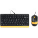 A4Tech A4Tech Fstyler F1110, комплект дротовий клавіатура з мишою, USB, сірий чорно-жовтий