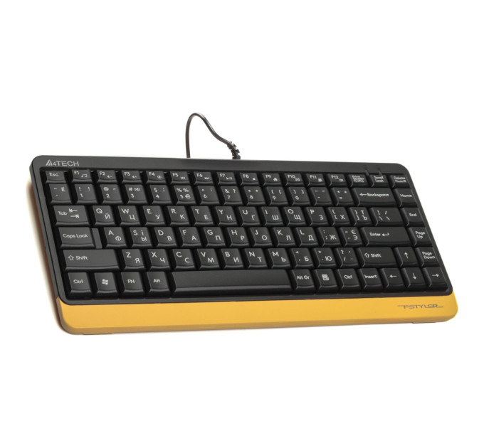 A4Tech A4Tech Fstyler F1110, комплект дротовий клавіатура з мишою, USB, сірий чорно-жовтий