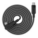 Acefast Дата кабель USB-C to USB-C 2.0m 5A 100W nylon C5-03 black Acefast (6974316281016)