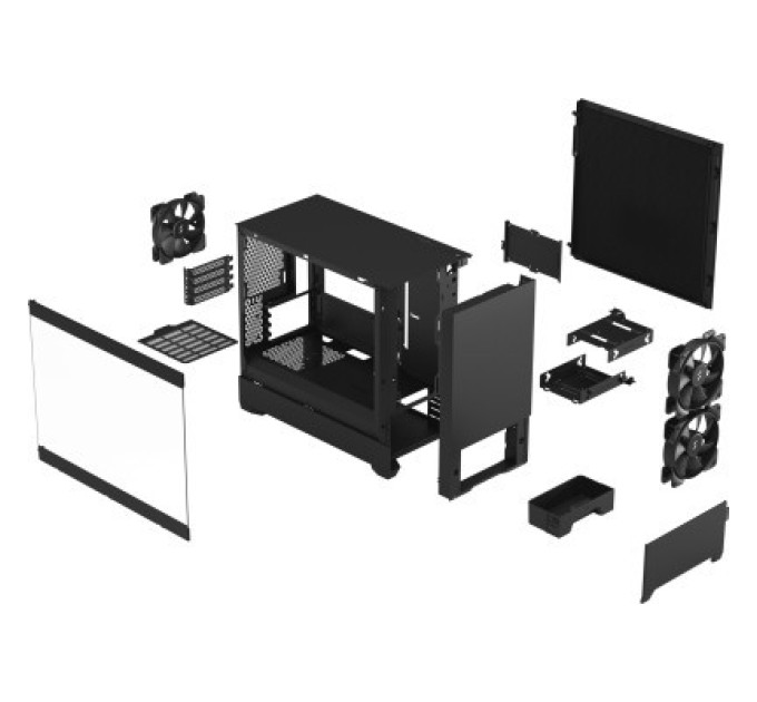 Fractal Design Корпус Fractal Design Pop Mini Silent Black TG (FD-C-POS1M-02)