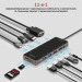 Promate USB-хаб Promate PrimeHub-Pro USB Type-C Grey
