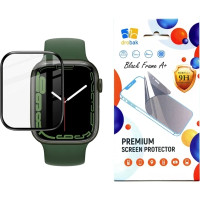 Скло захисне Drobak Apple Watch Series 10 46mm Black Frame A+ (323231)