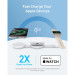 Anker Зарядний пристрій Anker MagGo Wireless Charging Pad 15W 3-in-1 Foldable White (B25M8H21)