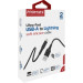 Promate Дата кабель USB 2.0 AM to Lightning 1.2m 2.4A PowerLink-Ai120 black Promate (powerlink-ai120.black)