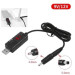 Kingda Кабель живлення USB to DC 5.5mm + 3.51.35mm 0.8m 18W Kingda (KD-USB-DC9/12)