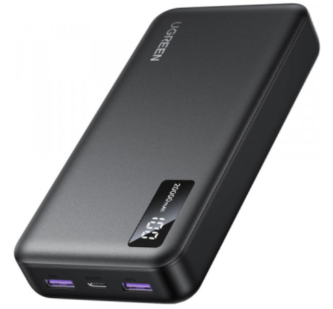 Ugreen Батарея універсальна Ugreen 20000mAh 22,5W PD, 2хUSB-A, 2xUSB-C Black (PB312) (25683)