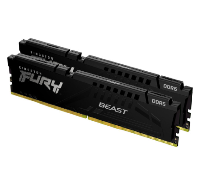 Kingston Fury (ex.HyperX) Модуль пам'яті для комп'ютера DDR5 64GB (2x32GB) 6000 MHz Beast EXPO Black Kingston Fury (ex.HyperX) (KF560C36BBE2K2-64)