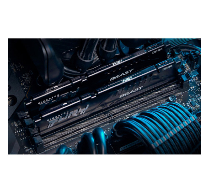 Kingston Fury (ex.HyperX) Модуль пам'яті для комп'ютера DDR5 64GB (2x32GB) 6000 MHz Beast EXPO Black Kingston Fury (ex.HyperX) (KF560C36BBE2K2-64)
