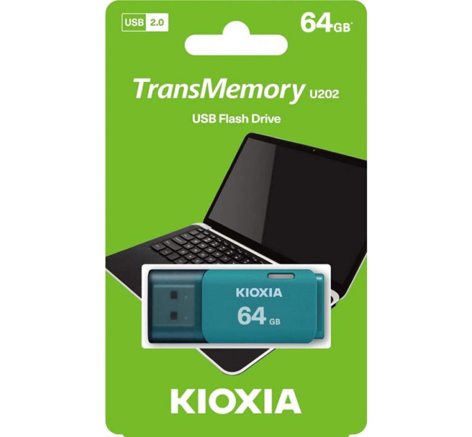 Kioxia Флеш-пам'ять (накопичувач USB) USB2 64GB LU202L064GG4 KIOXIA