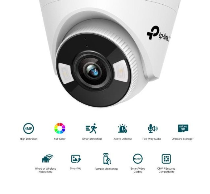 TP-Link 4 МП поворотна мережева камера, VIGI C440(2.8mm) TP-LINK