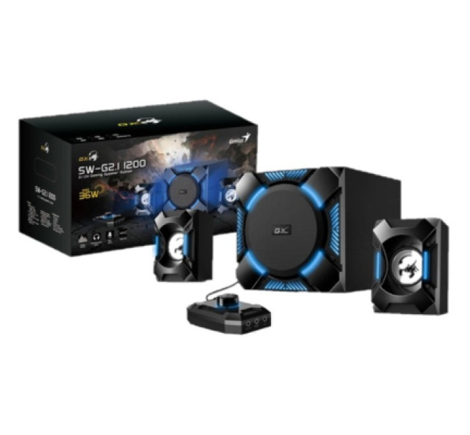 Genius Акустична система Genius SW-G2.1 1200 Black (31730044400)