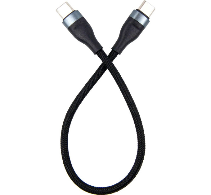 Dengos Кабель Dengos USB Type-C - USB Type-C, 0.25 м (M/M), Black (NTK-TC-TC-SHRT-BLACK)