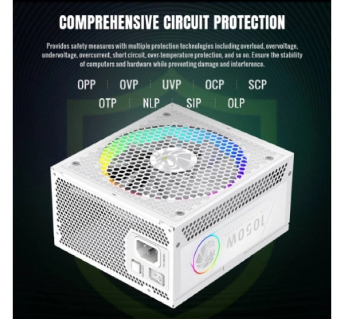 Gamemax Блок живлення Gamemax 1050W (RGB 1050G WH)