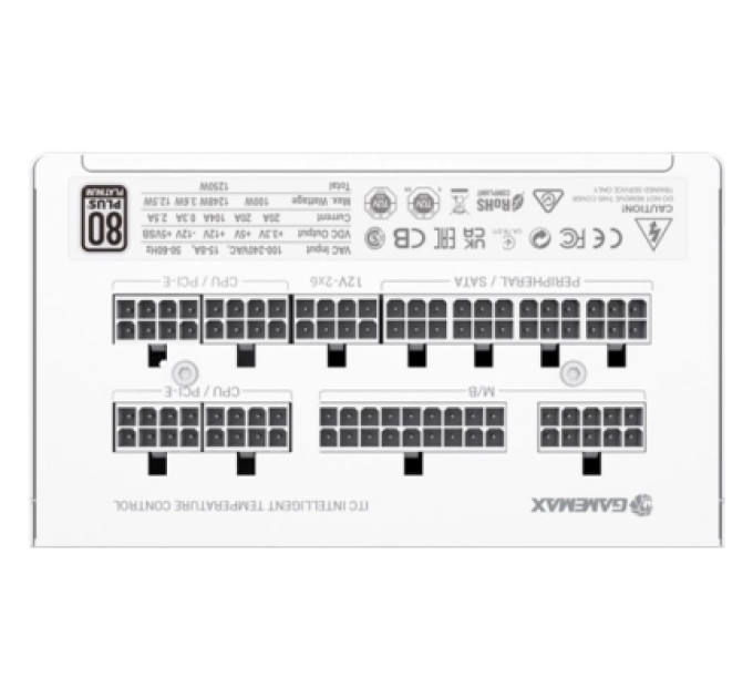 Gamemax Блок живлення Gamemax 1250W (GX-1250 PRO WT(ATX3.1PCIe5.1))