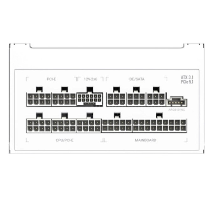 Gamemax Блок живлення Gamemax 1050W (RGB PRO 1050G WH)