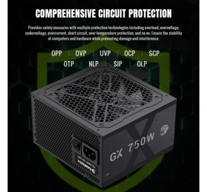 Gamemax Блок живлення Gamemax 750W (GX 750GF)