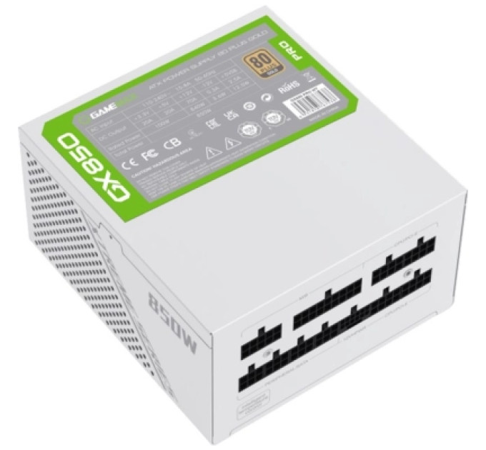 Gamemax Блок живлення Gamemax 850W (GX-850 PRO WT(ATX3.1PCIe5.1))