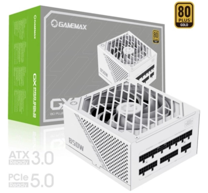 Gamemax Блок живлення Gamemax 850W (GX-850 PRO WT(ATX3.1PCIe5.1))