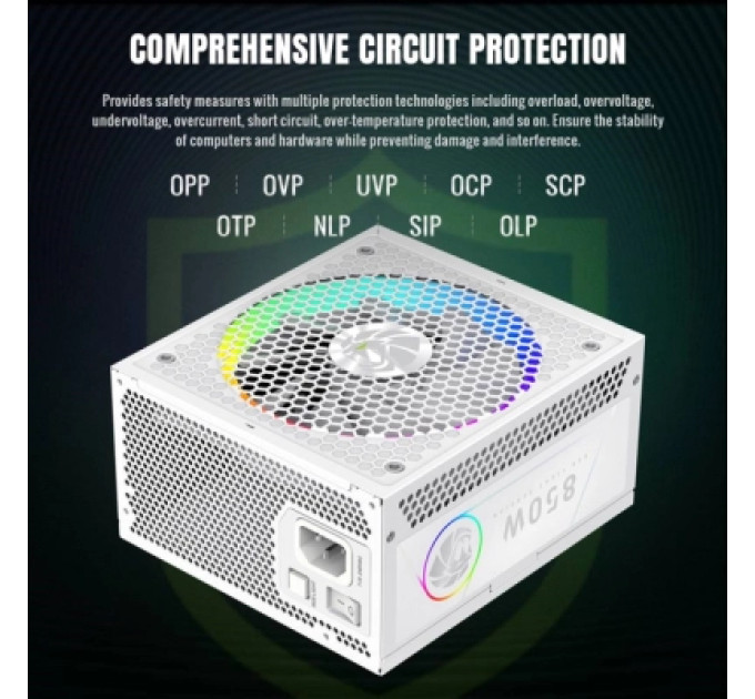 Gamemax Блок живлення Gamemax 850W (RGB 850G WH)