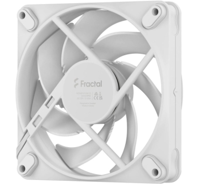 Fractal Design Кулер до корпусу Fractal Design Momentum 12 White (FD-F-MO1-1202)