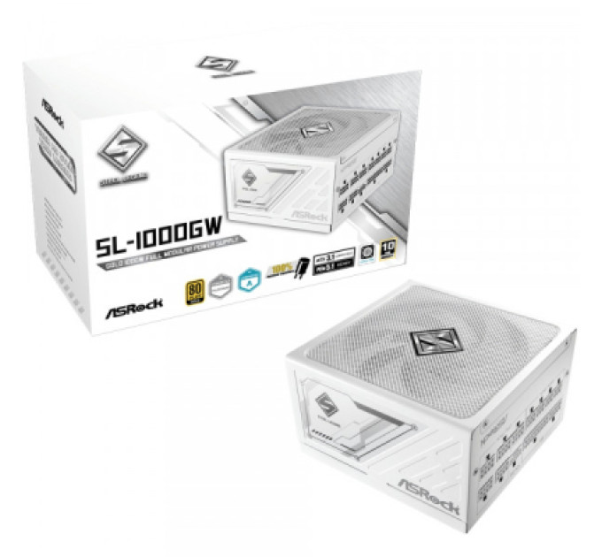ASRock Блок живлення ASRock 1000W SteelLegend White (SL-1000GW)