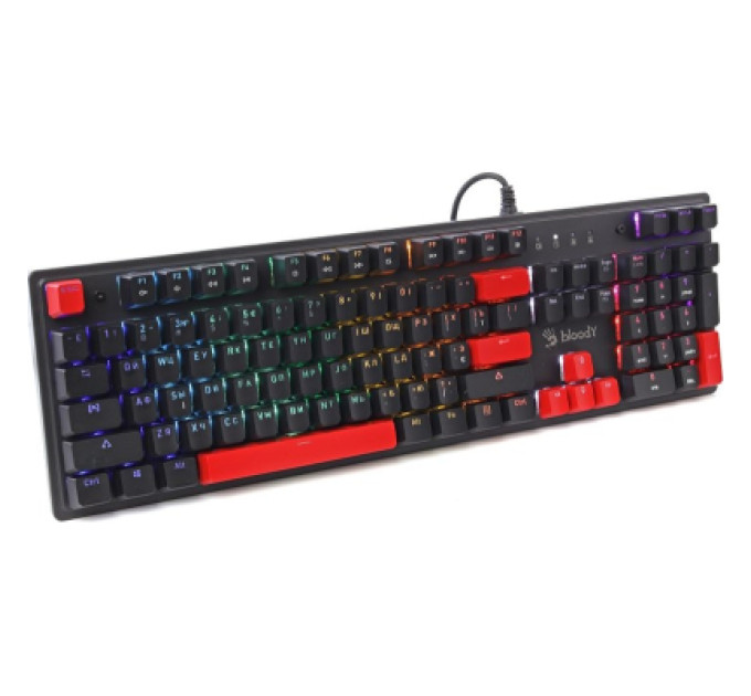 A4Tech Клавіатура A4Tech Bloody S525N RGB BLMS Red Switch USB Fire Black (4711421002066)