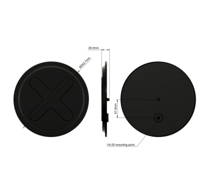 TrueRC Антена для дрона TrueRC X-21 5.8GHz SMA RHCP (0608597256062-2)