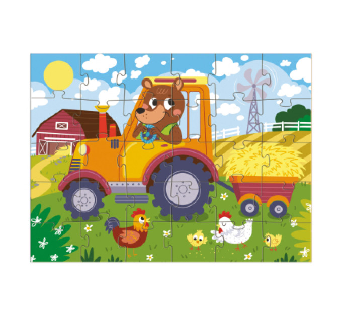 DoDo Пазл DoDo Ведмедик-тракторист, 30 елементів (300371)