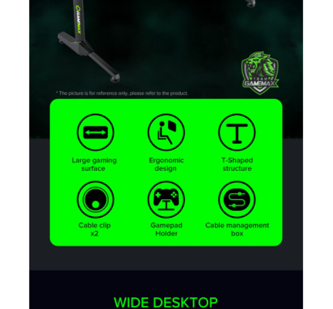 Gamemax Комп'ютерний стіл Gamemax D140 Carbon