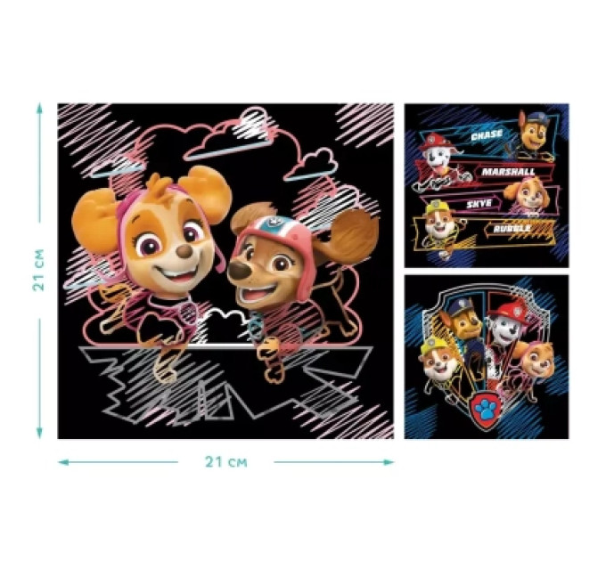 DoDo Набір для творчості DoDo гравюр Paw Patrol 3 шт (200194)
