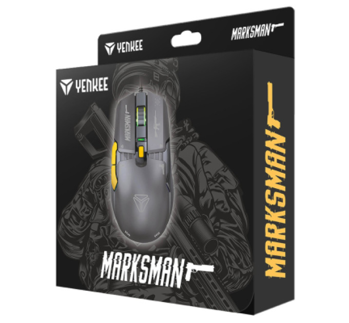 YENKEE Мишка YENKEE YMS 3600BK Marksman USB Black (45021055)
