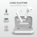 Trust Навушники Trust Primo Touch True Wireless Mic White (23783)
