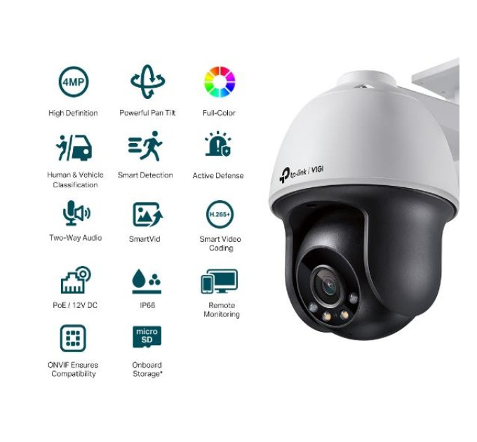 TP-Link Мережева відеокамера PT 4MP IR VIGI C540(4MM) TP-LINK