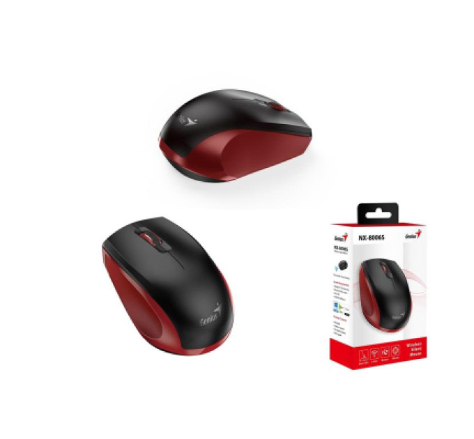 Genius Мишка Genius NX-8006 Silent Wireless Red (31030024401)