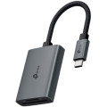 TP-Link Зчитувач флеш-карт TP-Link USB-C SD + TF silver (UA430C)