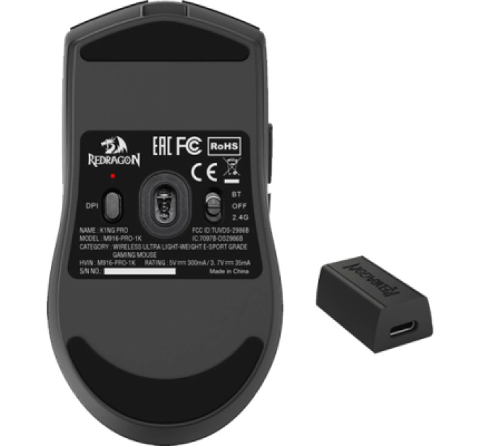 Redragon Мишка Redragon M916 Pro-4 Wireless Black (72211)