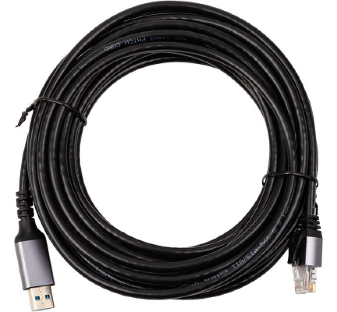 PowerPlant Дата кабель USB AM to RJ45 Ethernet 7.5m CAT6 UTP PowerPlant (CA915019)