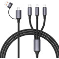 Cablexpert Зарядний кабель USB 3-в-1 Cablexpert CC-USB2S-ACM31-1.5M, A\C-тато-Lightning/Micro/Type-C, 1.5 м.
